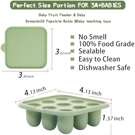 Baby Food Freezer Tray, Silicone Nibble Freezer Tray, Baby Fruit Food Feeder - Image 2