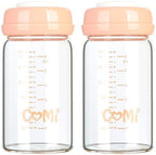 COMI Wide Neck Glass Breastmilk Collection n Storage Bottle, 6oz by COMI
