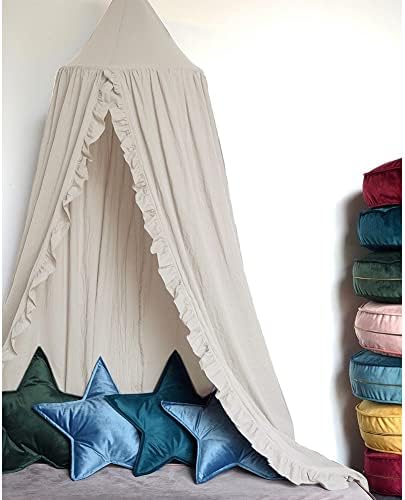 Bed Canopy with Frills Reading Nook Game Tent - Image 3