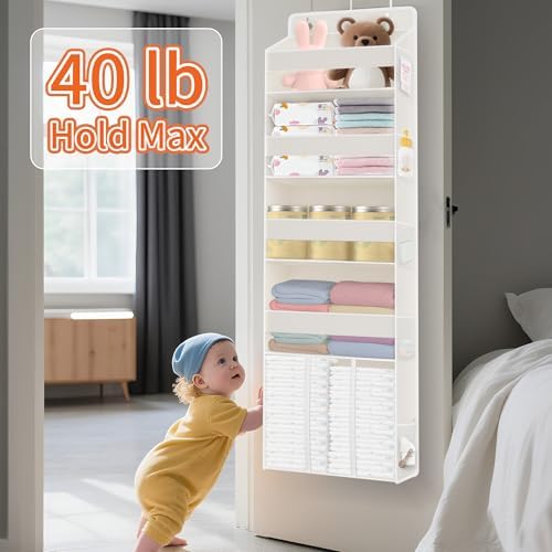 TAHAVICE 5-Tier Over the Door Nursery Organizer - Image 5