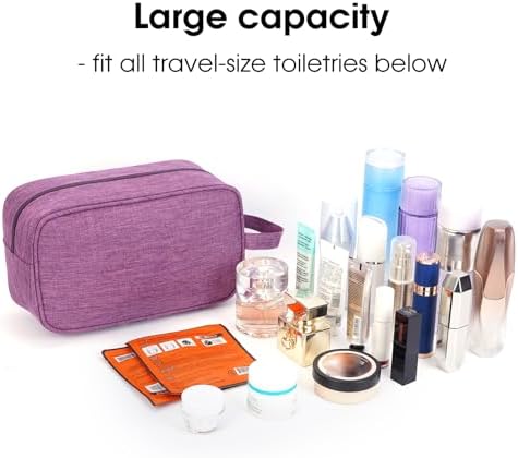 Narwey Travel Toiletry Bag for Women, Dopp Kit Men, Medicine Bag - Image 2