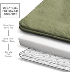 Clara Clark 2 Piece Bathroom Rugs, Velvet Memory Foam Bath Mat Set, Non-Slip - Image 5