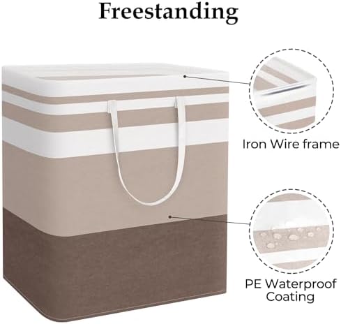 StorageRight Laundry Basket Hamper, 100L Collapsible Clothes Storage - Image 3