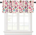 Dessert Valances Curtains Lollipop Candy Macaroon Cupcake Polka Dots Window by Unknown