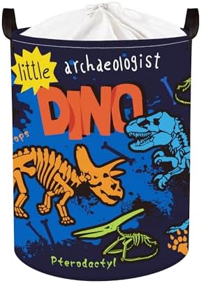 Clastyle Large Boho Dinosaur Pterosaur Boy Book Toy Storage Basket by Clastyle