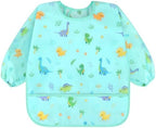 Accmor 3 Pack Long Sleeve Bibs, Baby Smock Waterproof Sleeved Bib Smock - Image 2