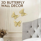 GUSFREUD 3D Butterfly Wall Decor Set – Resin Wall Decor - Image 2