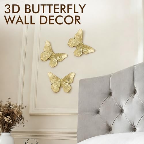 GUSFREUD 3D Butterfly Wall Decor Set – Resin Wall Decor - Image 2