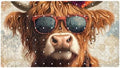 Shower Mat Non Slip 26.8 x 15.1 Inches, Funny Highland Cow Bathtub Mat Shower by Anna+Cowper