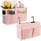 Bedside Caddy Organizer 5 Pockets 4 Hooks Bunk Bed 2Pack Pink by frjjthchy