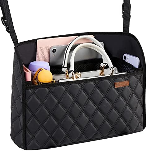 WLLWOO Car Net Pocket Organizer Purse Holder Console Front Seat Storage by WLLWOOWLLWOO