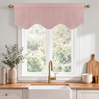 NICETOWN Lavender Pink Blackout Valance Tier - Image 5