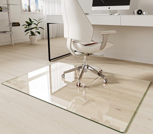 Koonmi Tempered Glass Chair Mat 36"x50" by KOONMI