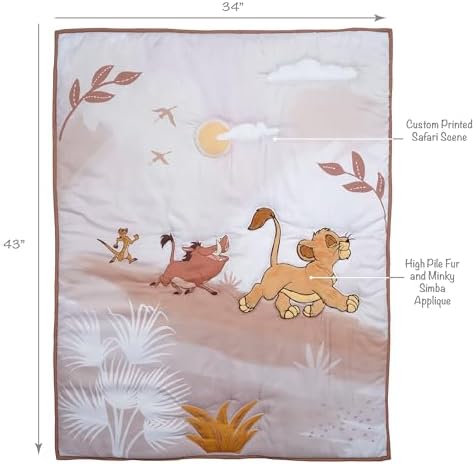 Lambs & Ivy Disney Baby Lion King Safari Infant Nursery Crib Bedding Set - Image 3