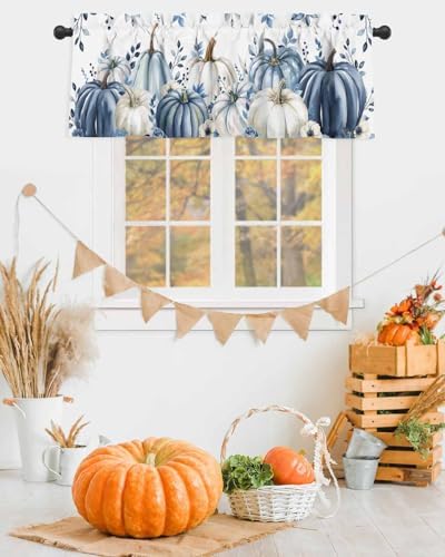 Vandarllin Fall Thanksgiving Kitchen Curtains Valances - Image 4
