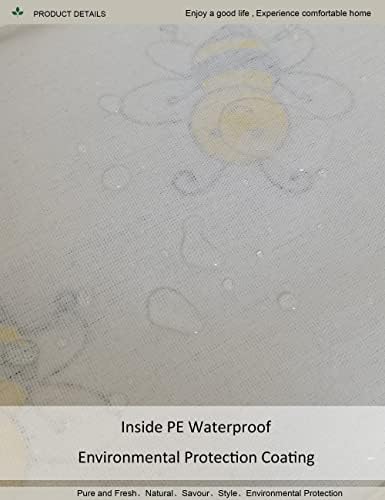 Rectangular Fabric Storage Bin, Foldable Bee print Basket - Image 5