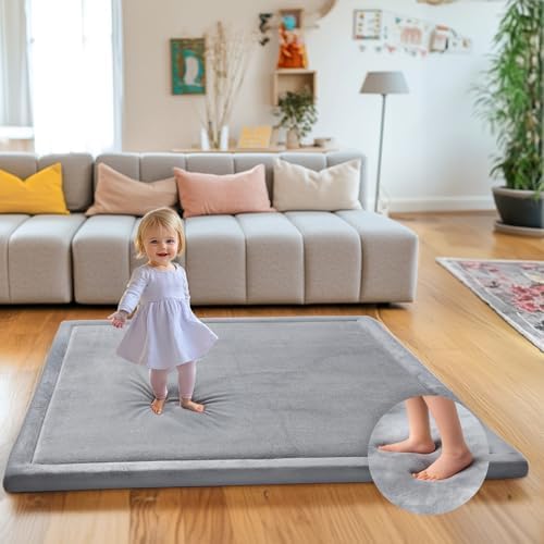 Baby Play Mat for Floor, Velvet Play Mat by MF