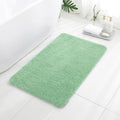 Polyester Bathroom Rug 24"x40" Light Green, Non-Slip Soft Bath Mat by Kildoss
