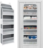 Over The Door Organizer 4 Shelves & 4 Side Pockets, Large Storage Rack by Unknown