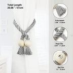 Magnetic Curtain Tiebacks Decorative Tie Back Drapes Holdbacks Nieffeiy - Image 3