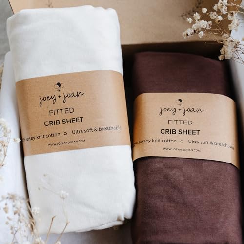 Joey + Joan Fitted Crib Sheets 28 x 52 – Compatible by JoeyJoan