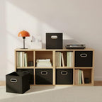 Household Essentials Foldable Fabric Storage Bins 6 Piece Set, Strong - Image 5