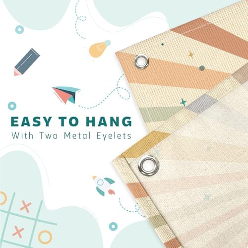Lacama Christian Nursery Boho Wall Decor Linen Hanging Banner, I Am A Child of - Image 7