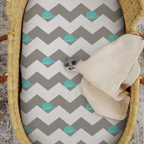 Stretch Fitted Bassinet Sheet Set BROLEX 2 Pack Cradle Sheets - Image 7