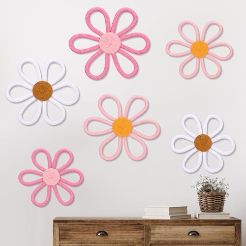 Barydat 6 Pcs Daisy Nursery Decor Flower Cute Color by home