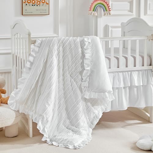3 Pieces Tufted Stripes Crib Bedding Set by Flysheep