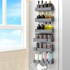 HuggieGems 6 Pack Dark Grey Magnetic Spice Rack Organizer by HuggieGems