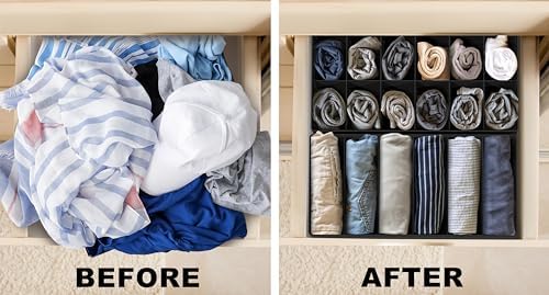Simple Houseware Closet Underwear Organizer Drawer Divider Assorted 7 pcs - Image 6