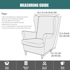 NILUOH Wingback Chair Covers 2-Piece, Armchair Slipcovers - Image 2