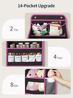 Yecaye 5 Tier Over the Door Organizer, Swing-proof Door Organizer Hanging - Image 3