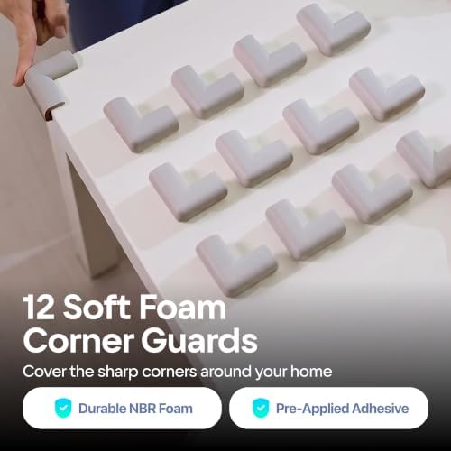Komfortology 12-Pack Baby Proofing Corner Protectors - Image 3