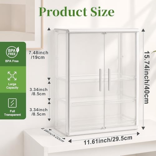 Reinforced Baby Bottle Organizer 3 Tier Baby Bottle Storage Organizer Clear - Image 4