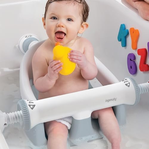 Ingenuity My Bath Seat for Sit-Up Baby Bathing, Sure & Secure Suction Cups - Image 2