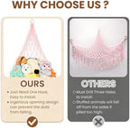 Stuffed Animal Storage Hammock Plushie Net 60-inch Stuffed Animal Net Corner - Image 3