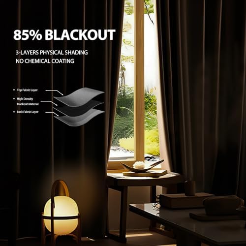 Room Divider Ceiling Mounted Curtains Track Sets Extra Wide Blackout Curtain - Image 2
