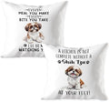 Funny Shih Tzu Pillow Cover 18x18, Shih Tzu Gifts by Unknown