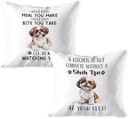 Funny Shih Tzu Pillow Cover 18x18, Shih Tzu Gifts by Unknown