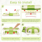 BUNWAG Baby Bathtub, Collapsible Newborn Bathtub - Image 5