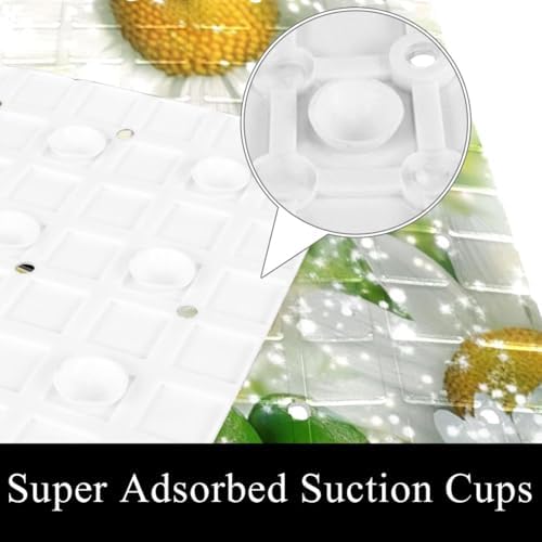 Non Slip Bathtub and Shower Mat 26.8x15.1 inch, Bath Mat - Image 3