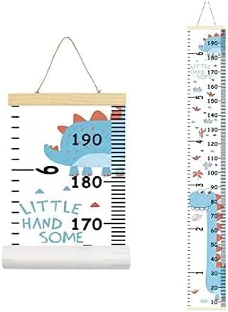 Kids Growth Chart, Wood Frame Fabric Canvas Height Measurement Ruler from Baby - Image 2