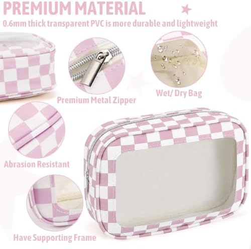 5PCS Diaper Bag Organizer Pouch Set, TSA Approved Toiletry Bag, Waterproof TPU - Image 4