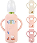 3 Pack Silicone Sleeves for Dr. Brown's Glass Baby Bottles, 8 oz by MINMUNJIU