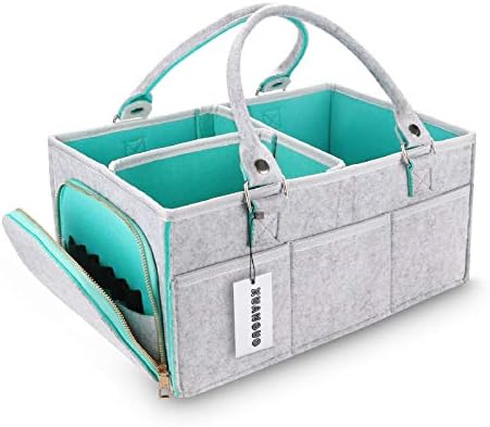 XUANGUO Large Baby Diaper Caddy Organizer, Felt Basket by XUANGUO