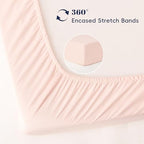 PHF 3 Pack Soft Bassinet Sheets, Floral & Bow Breathable Comfy Cradle Sheets - Image 3