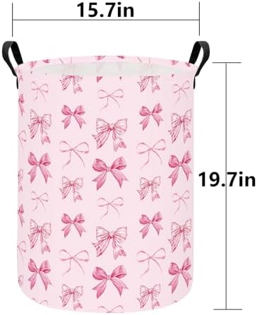 QUEENLALA Foldable Waterproof Round Fabric Laundry Basket Home - Image 2