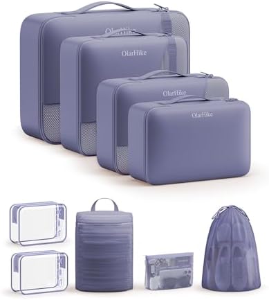OlarHike Packing Cubes for Travel, Gifts for Women Mom, Anti-Tearing Suitcase by OlarHike